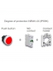 Red Color Push Button Kit - Degree of Protection NEMA 4X (IP69K) - Lovato LPCB104KIT